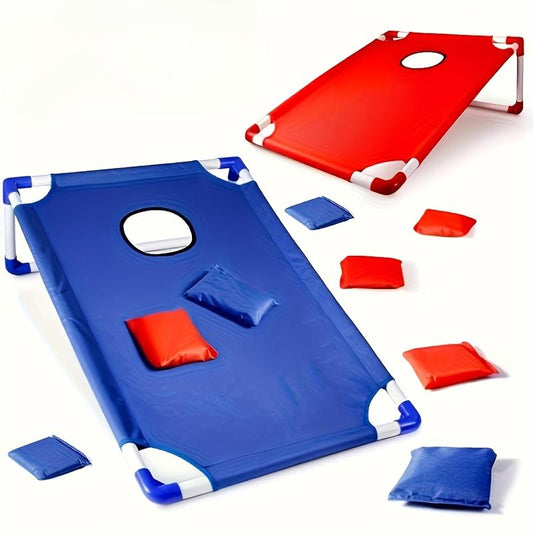Portable Sandbag Toss Game Set - Foldable and Durable ABS Material, Includes 6 Sandbags, Ideal for Outdoor Parties, Camping, and Backyard Fun