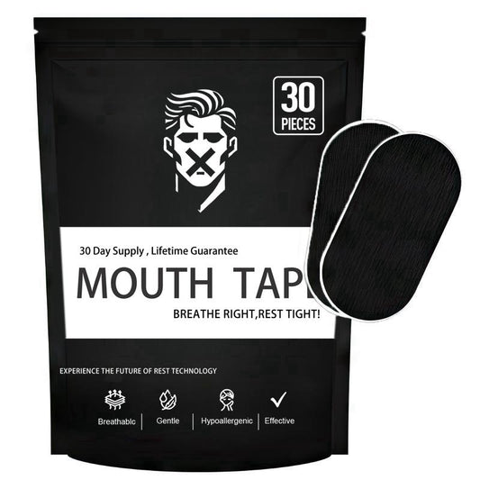 Mouth Tape - One Month Supply Mouth Tape, Sport Accessories, 30 Strips, Strips Tape for Sleep-Pain Free Removal, Gentle on Skin - Adhesive Cotton Tape